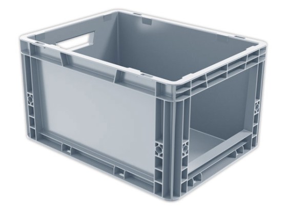 1 Bac picking avec ouverture large gris 20L