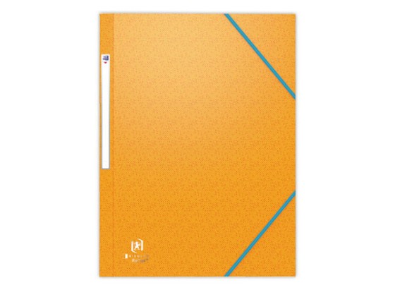 1 Lot de 10 Chemises 3 rabats à élastiques OXFORD Bicolor Recyc+ A4 - Orange