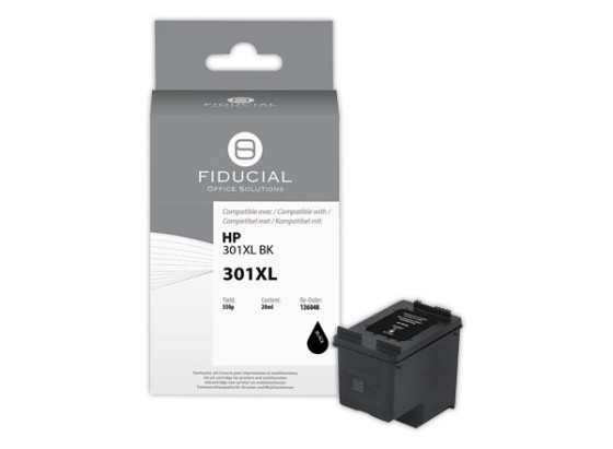 1 Cartouche Hp 301XL noire compatible FIDUCIAL