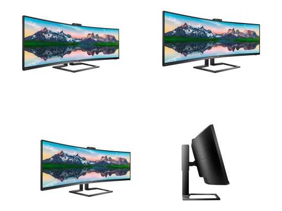 PHILIPS 499P9H/00 UWQHD, Curved,49p,VA,Webcam,70Hz, 5ms, Adaptive Sync, Docking USB-C, USB-C Port, DP, HDMI, Heightadj. HP