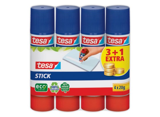 1 Lot de 4 Sticks colle Tesa®  EcoLogo 20 gr