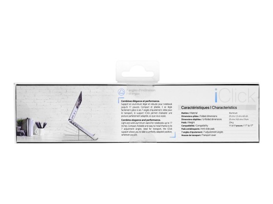 1 Support pour ordinateur portable pliable en aluminium