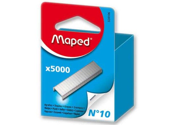 1 Boite de 5000 Agrafes MAPED n°10 x 5000