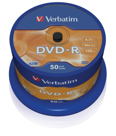 Verbatim DVD-R Matt Silver 4,7 Go 50 pièce(s)