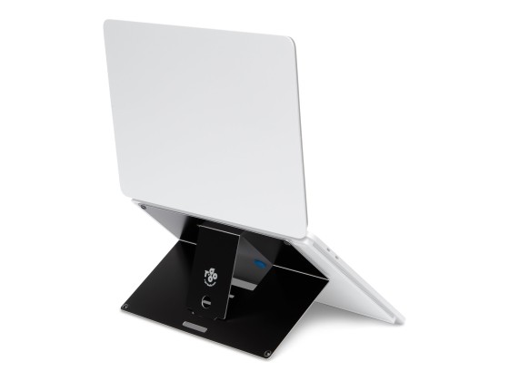 R-Go Tools Support pour ordinateur portable R-Go Riser Attachable, réglable, intégré à votre ordinateur portable, aluminium, noir