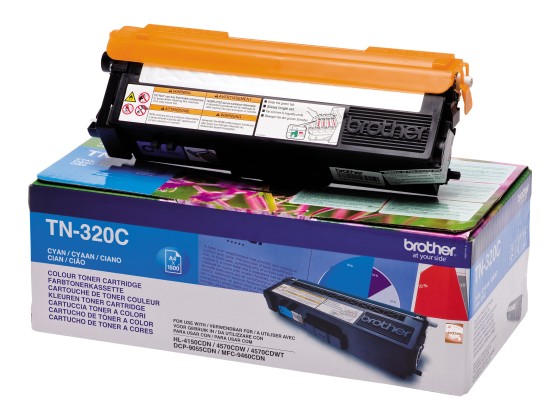 Brother TN-320C - Cartouche de toner originale – Cyan