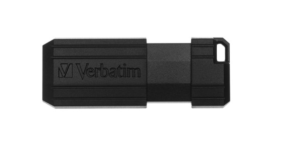 Verbatim Micro-clé USBPinStripe de 64 Go - noire