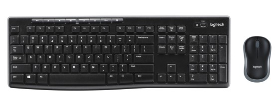 Logitech Wireless Combo MK270 clavier Souris incluse Universel USB AZERTY Français Noir
