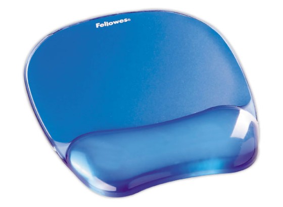 1 Tapis de souris gel FELLOWES Crystal -bleu