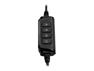 MCL Casque stéréo avec micro avec contrôle du volume - USB