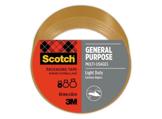1 Ruban d'emballage Scotch®  GENERAL PURPOSE 48 mm x 66 m  Havane