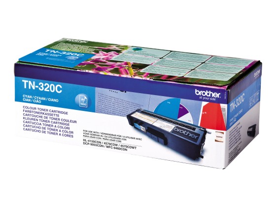Brother TN-320C - Cartouche de toner originale – Cyan