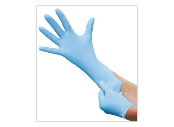 1 Boite de 100 Gants nitrile à usage unique non poudrés Taille S