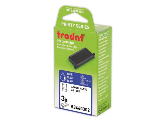 1 Blister de 3 Encriers Trodat 46030b  bleu