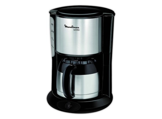 1 Cafetière isotherme Moulinex noir inox1L