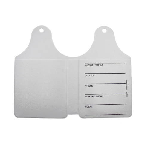 ETIQUETTE PORTE CARTE DE DEMARRAGE - DOUBLE