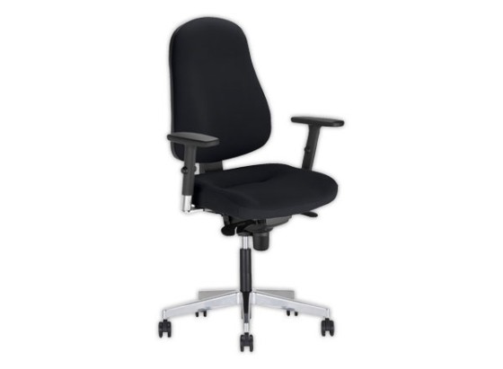 1 Siège Bizzi synchrone accotoirs inclus- noir