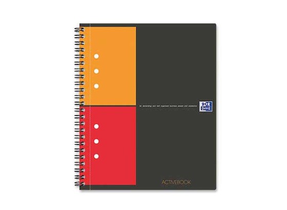 1 Cahier spirale Activebook - A5 160 Pages -5x5 -OXFORD International