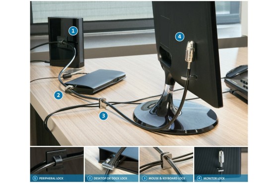 Kensington Kit de verrouillage 2.0 pour ordinateurs de bureau et périphériques
