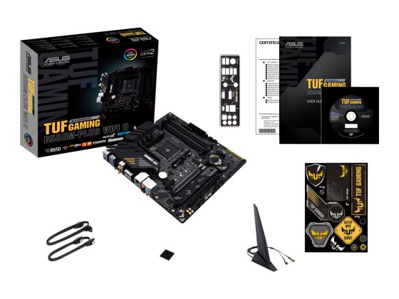 ASUS TUF GAMING B550M-PLUS WIFI II AM4 Socket 4x4DDR 1xHDMI 1xDP 2xM.2