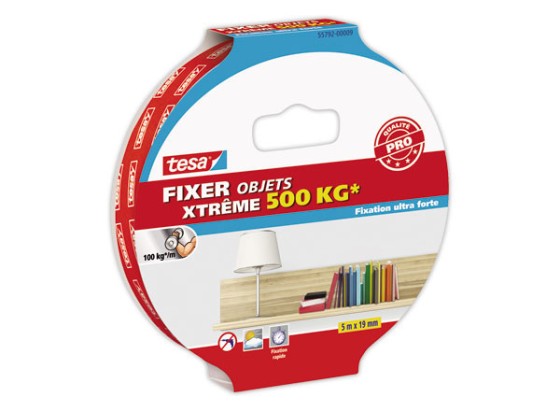 1 Ruban Fixer Objets Double face xTREME 500 kg  5 m x 19 mm