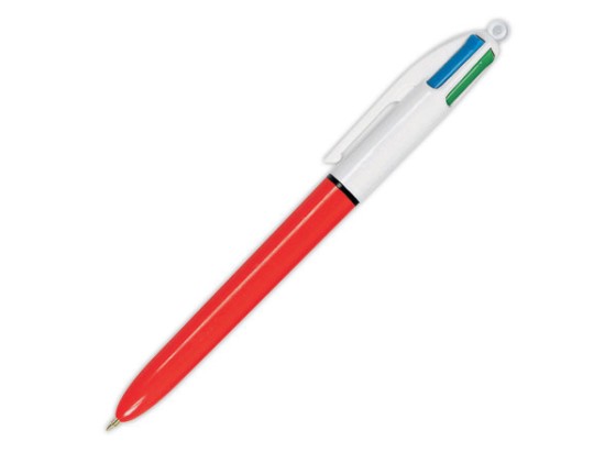 1 Stylo bille BIC 4 couleurs - Ecriture fine