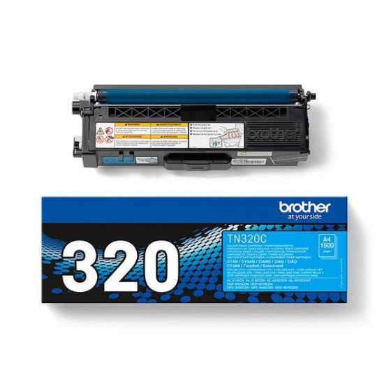 Brother TN-320C - Cartouche de toner originale – Cyan