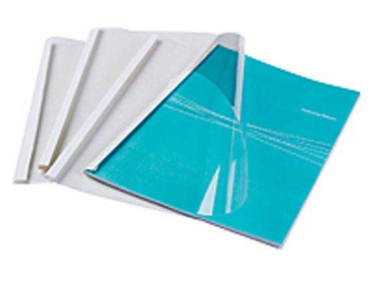 1 Boite de 100 Couvertures dos pré-encollé - dos 3 mm