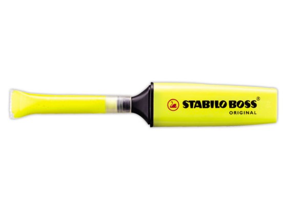 1 Recharges STABILO BOSS ORIGINAL - jaune