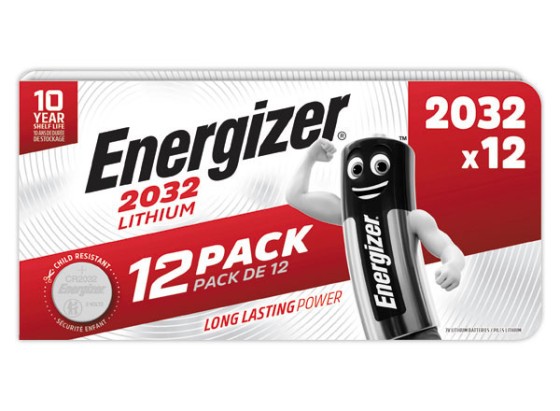 1 Pack de 12 Piles lithium ENERGIZER Ultimate CR2032 (3V)