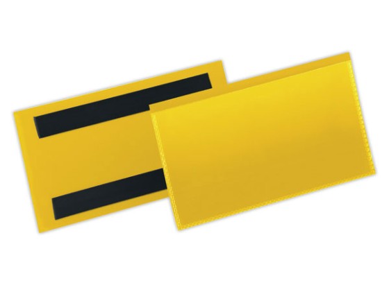 1 Boite de 50 Pochettes logistiques magnétiques 150x67 mm jaune DURABLE