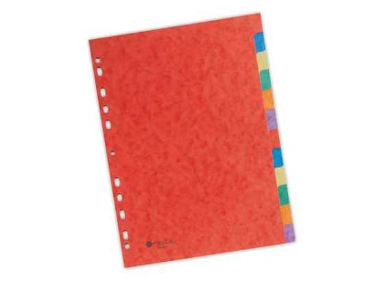 1 Jeu d'intercalaires FIDUCIAL carte lustrée format A4 12 touches
