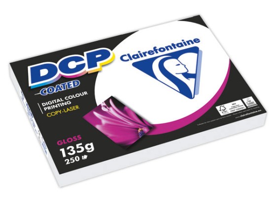 1 Ramette de 250 feuilles de papier blanc laser DCP Coated A4 135g