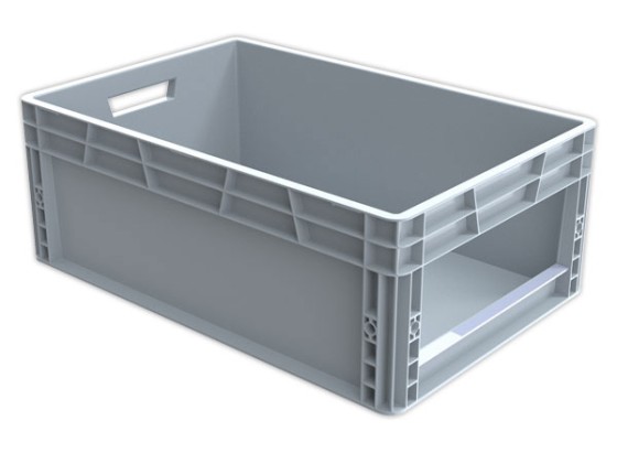 1 Bac picking avec ouverture large gris 45L