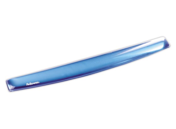 1 Repose-poignets clavier gel FELLOWES Crystal - bleu