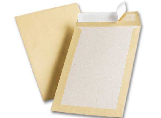 1 Carton de 100 Pochettes de protection kraft brun doscarton rigide 229x324 mm 120g