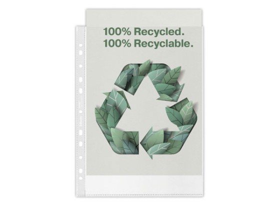1 Boite de 100 pochettes perforées ESSELTE en polypropylène recyclé 7/100ème