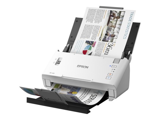 Epson DS-410 Alimentation papier de scanner 600 x 600 DPI A4 Noir, Blanc