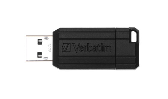 Verbatim Micro-clé USBPinStripe de 32 Go - noire