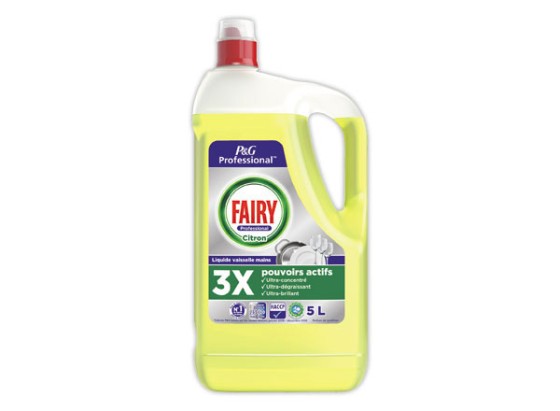 1 Liquide vaisselle FAIRY 5 litres. Parfum citron.