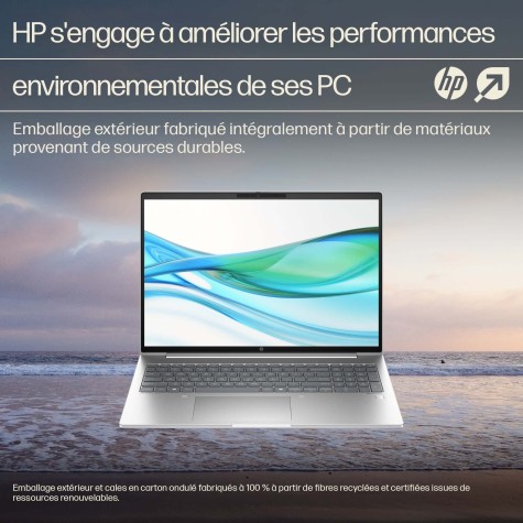 HP ProBook 440 G11 Intel Core Ultra 5 125U Ordinateur portable 35,6 cm (14") WUXGA 16 Go DDR5-SDRAM 512 Go SSD Wi-Fi 6E (802.11ax) Windows 11 Pro Argent