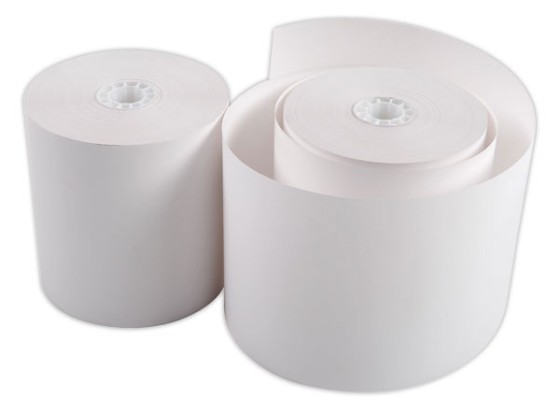 1 Boite de 10 Bobines de papier pour caisses et terminaux point de vente 80X80X12
