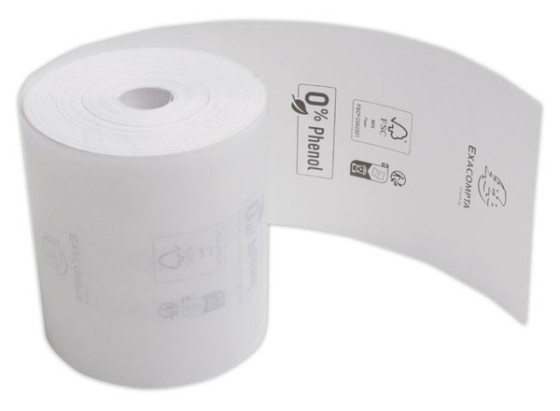 1 Lot de 10 bobines thermiques 80x72mm - 76m - 48g/m2