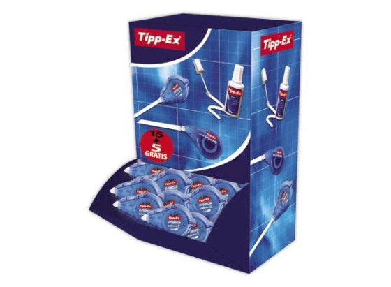 1 Pack de 20 Correcteurs TIPP-EX Roller Easy Refil 15+ 5 Offerts