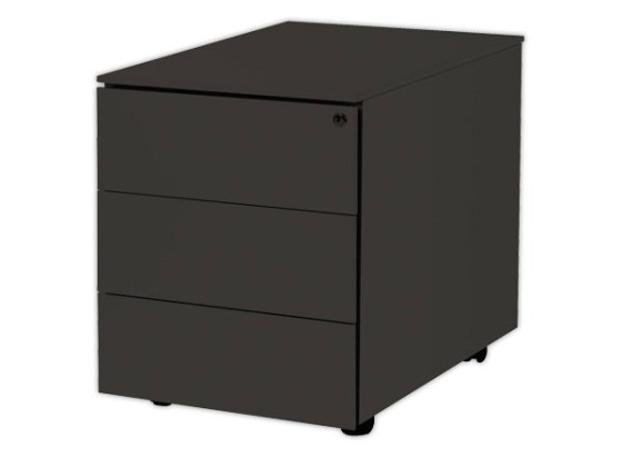 1 Caisson mobile en métal 3 tiroirs anthracite