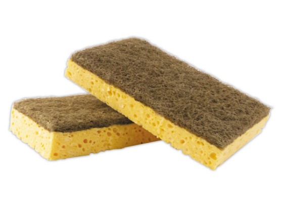 1 Lot de 2 Eponges grattantes écologiques surfaces délicates