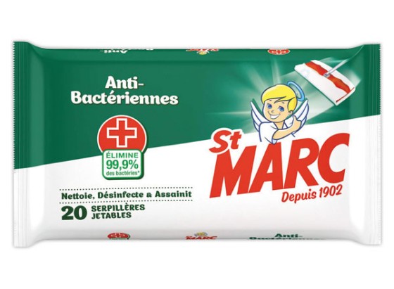 1 20 serpillières jetables antibactériennes