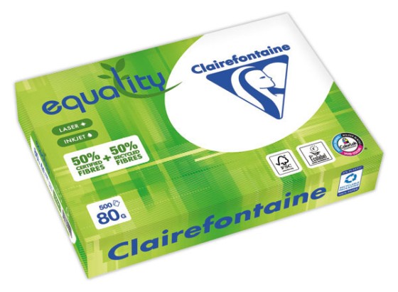 1 Carton de 5 Ramette de papier recyclé EQUALITY A4-80 g