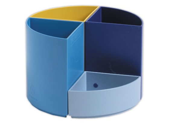 1 Pot à crayons Quarter Bee Blue couleurs assorties