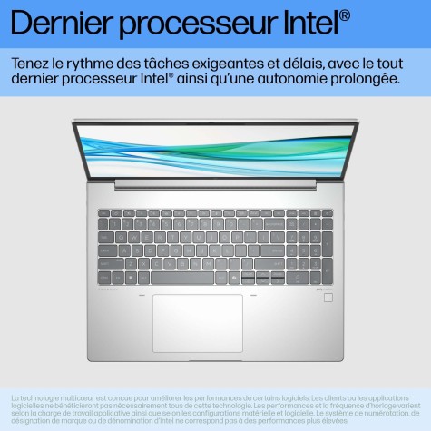 HP ProBook 440 G11 Intel Core Ultra 5 125U Ordinateur portable 35,6 cm (14") WUXGA 16 Go DDR5-SDRAM 512 Go SSD Wi-Fi 6E (802.11ax) Windows 11 Pro Argent